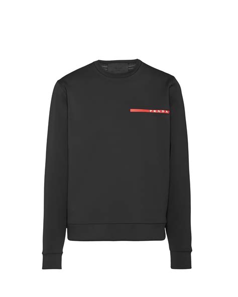 prada sweatshirt weiß|prada sweatpants men's.